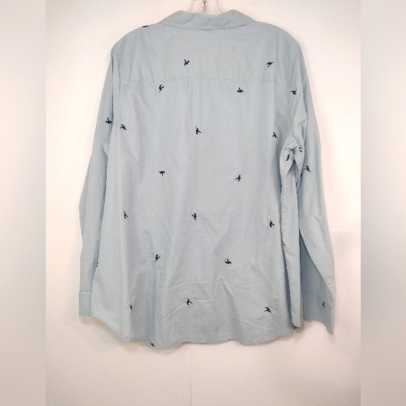 Christopher & Banks women's long sleeve navy hummingbird blouse size (XL) - Picture 7 of 12